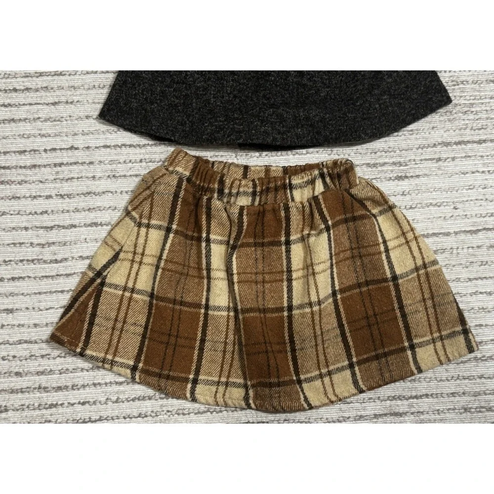 24M 2T Toddler Skirt Bundle Plaid Fall Winter Girls Clothes